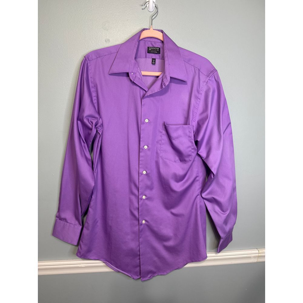 Arrow Purple‎ Longe Sleeve Dress Shirt